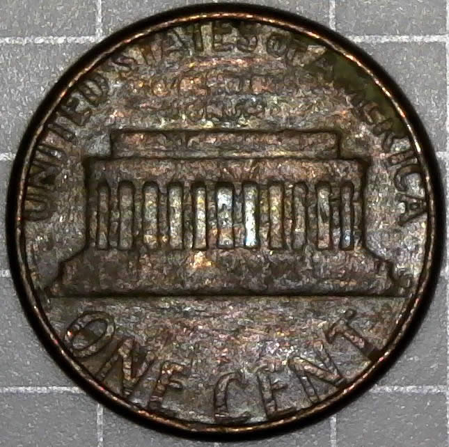 1982-P-Lincoln-Memorial-Cent-Dryer-Coin-Found-CRH-Post-Strike-Damage